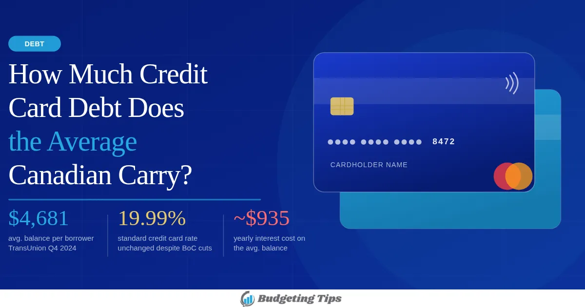 8472 CARDHOLDER NAME DEBT How Much Credit Card Debt Does the Average Canadian Carry?